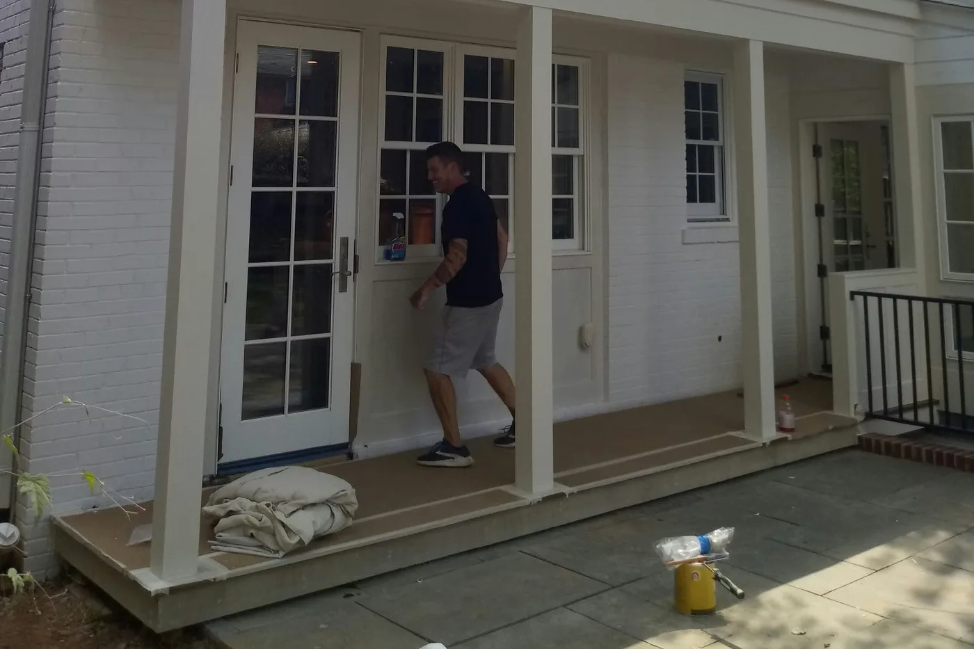 General contractor at work on a residential remodeling project in Gaithersburg, MD